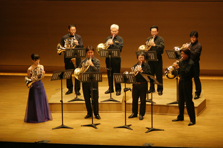 ウィギンス:8本のホルンのための組曲第1番(1.金子/2.竹村/3.上間/4.伴野/5.久永/6.野見山/7.有馬/8.阿部)